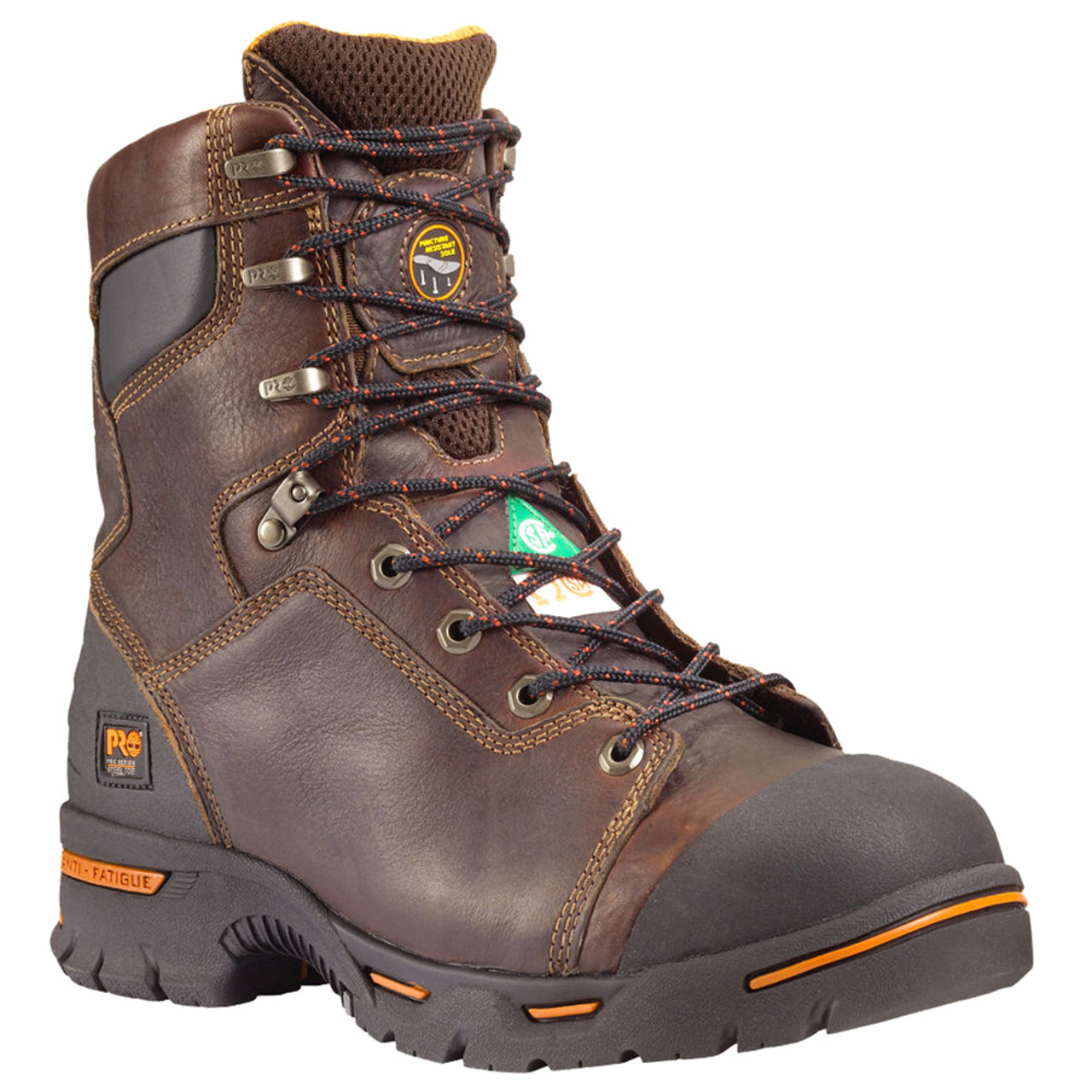 Timberland PRO 52561 ENDURANCE Brown Steel Toe Puncture Resistant Work  Boots - Family Footwear Center