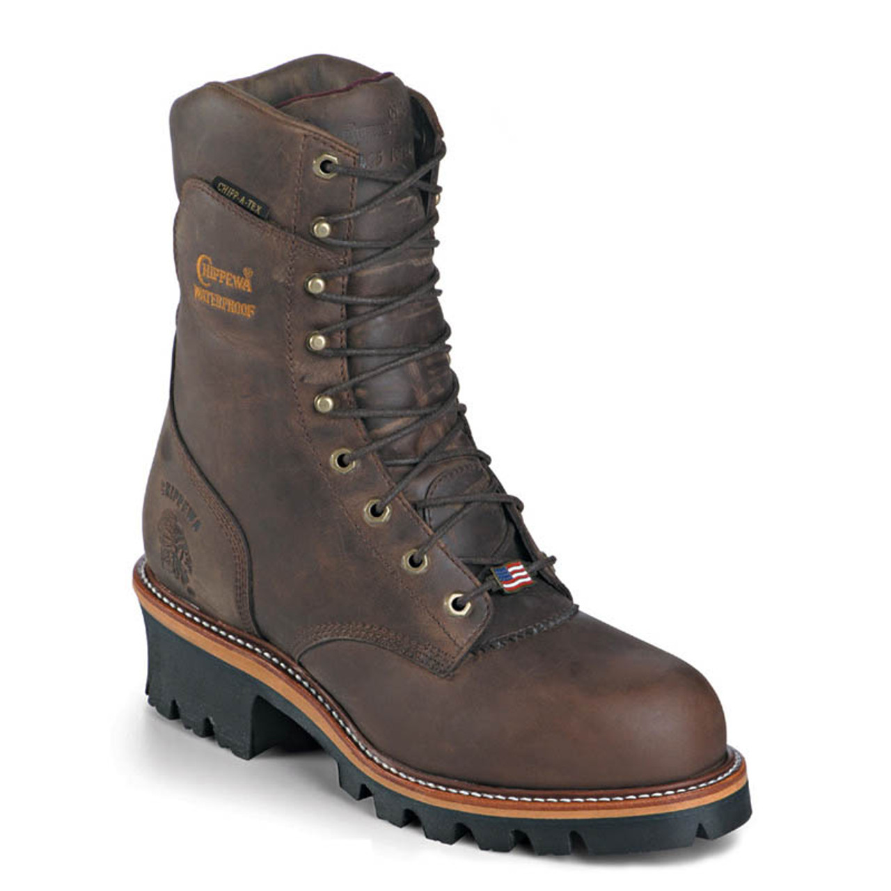 chippewa boots loggers steel toe