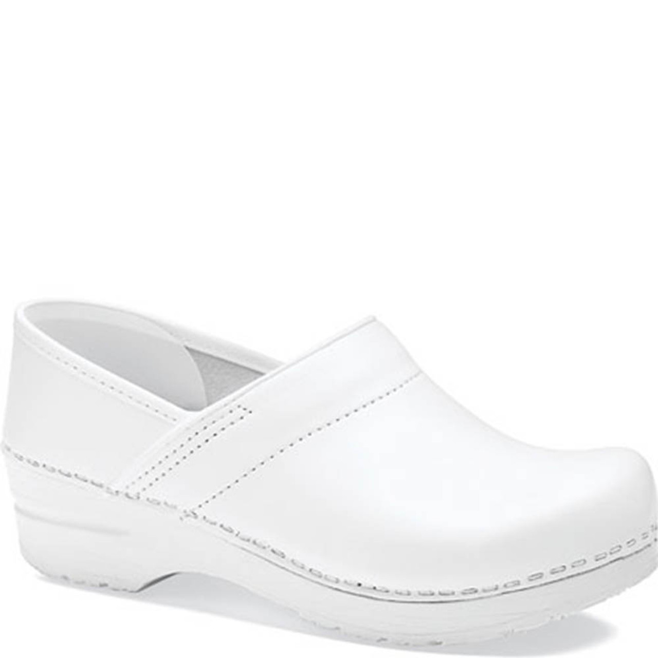 dansko white leather nursing shoes