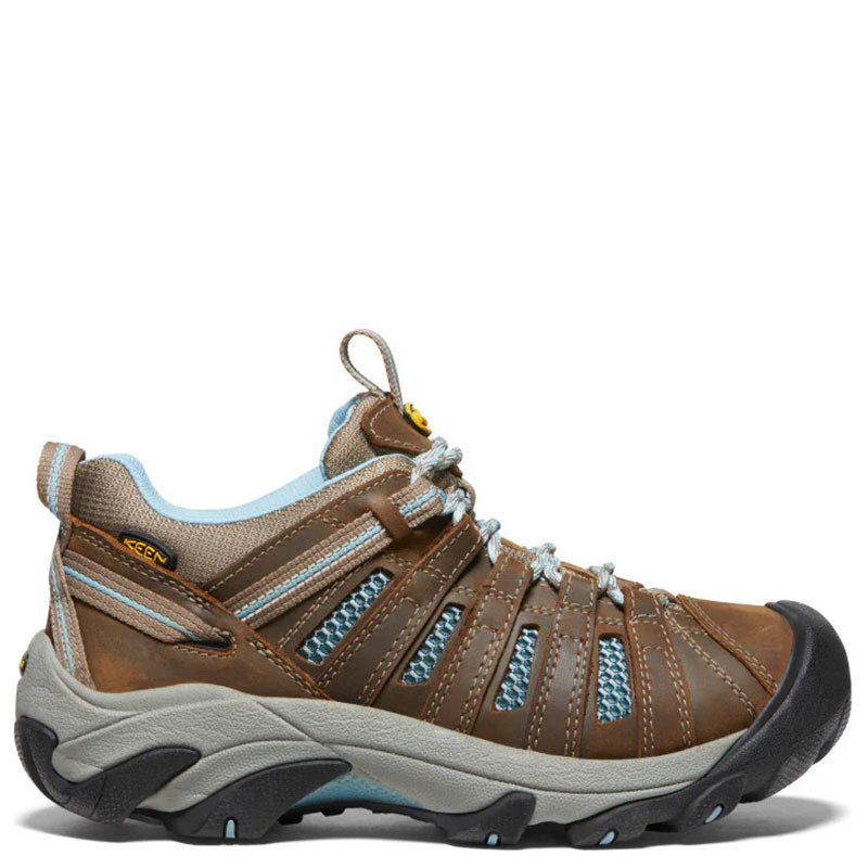 ケンユカ Keen 1011523 Women's VOYAGEUR Hiking Shoes Brindle Alaskan Blue