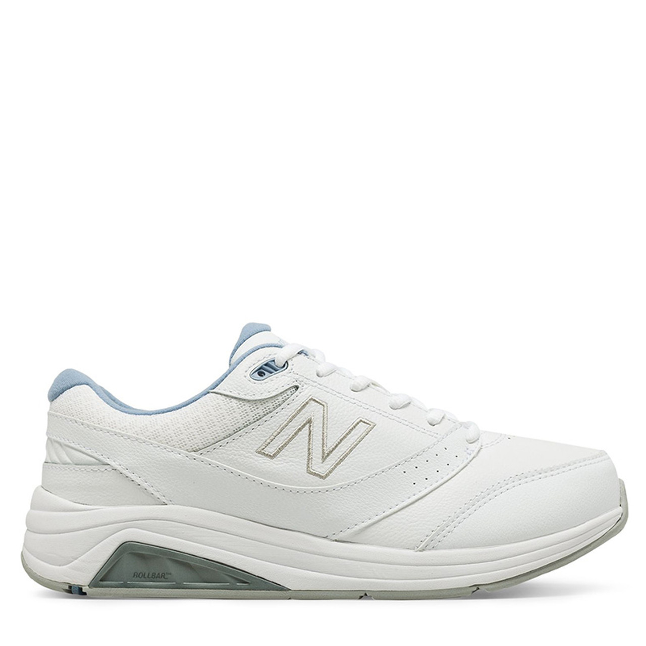 New balance deals white leather sneaker