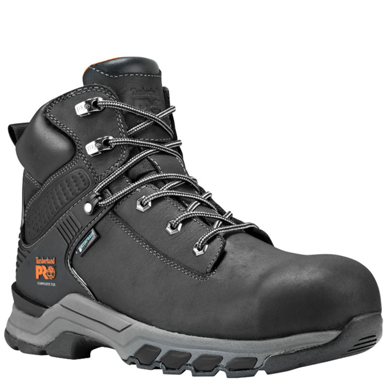 composite toe black work boots