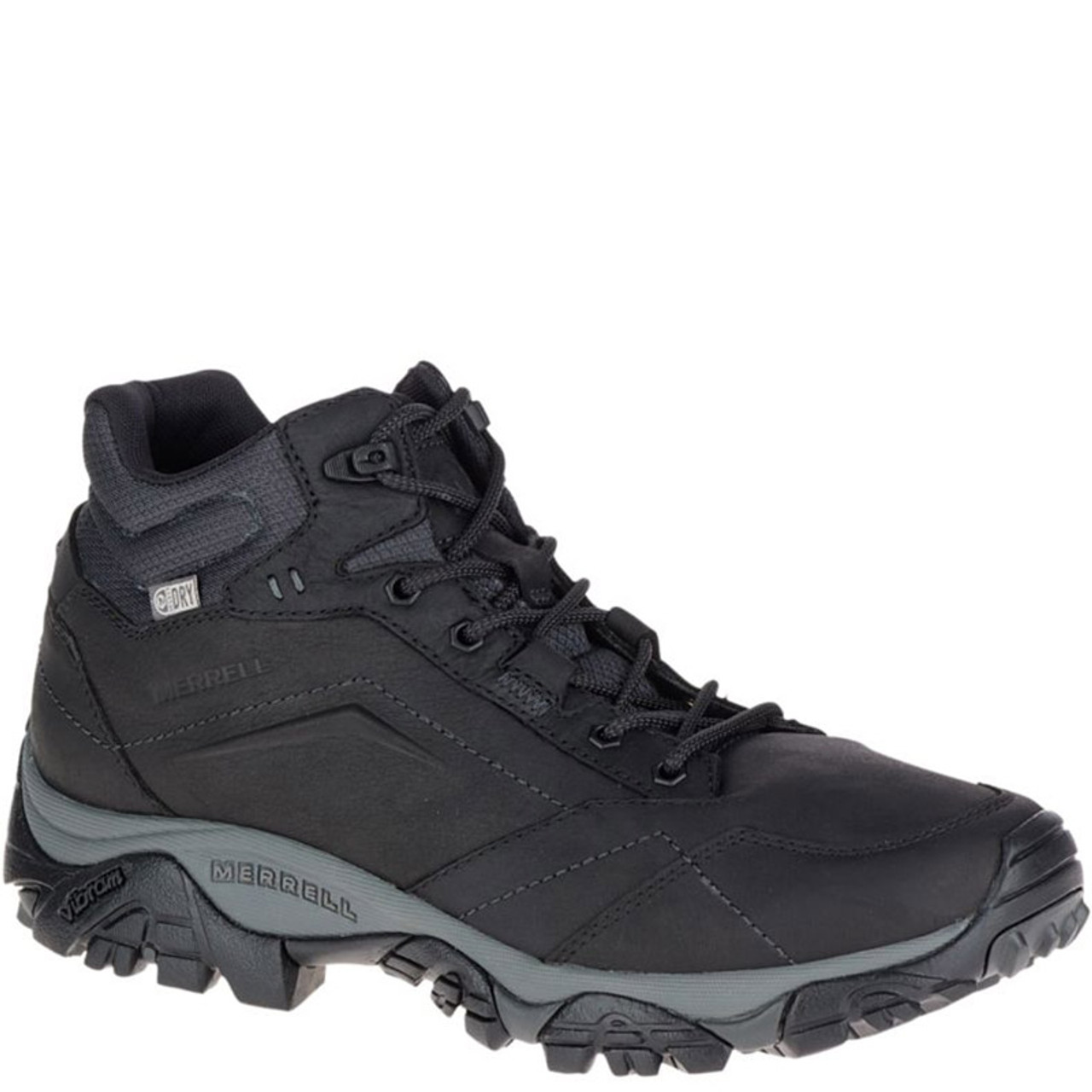 merrell black hiking shoes