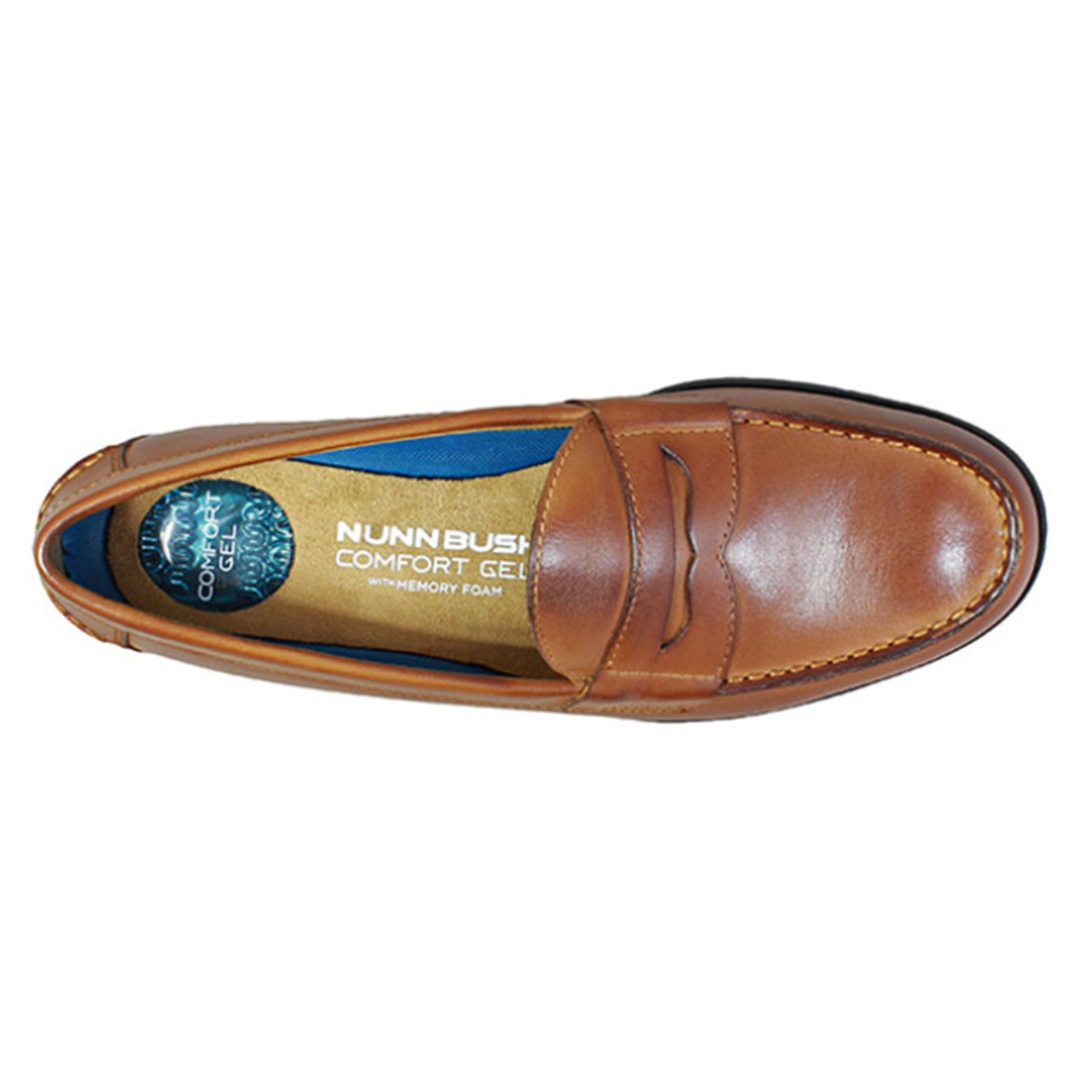 Nunn Bush 84744-221 DREXEL Cognac Penny Loafers - Family Footwear