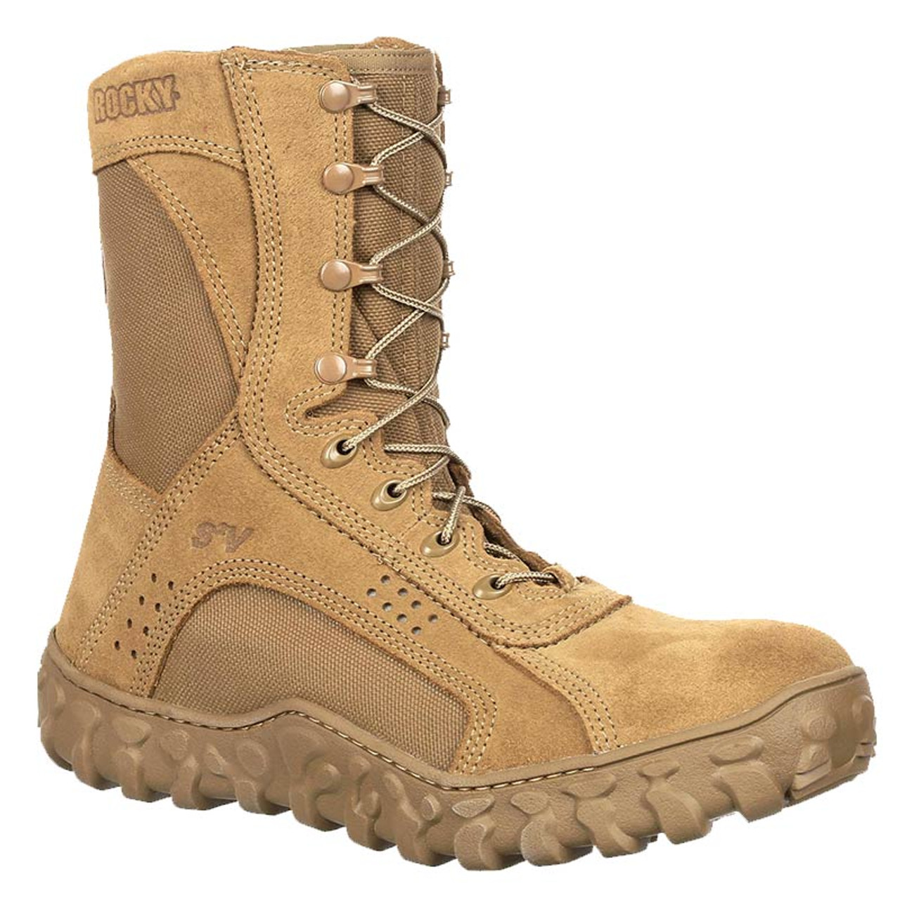  Men's Military Tactical Boots 8 Steel Toe Work Safety Boots  with Side Zipper Lightweight Army Combat Boots : Clothing, Shoes & Jewelry
