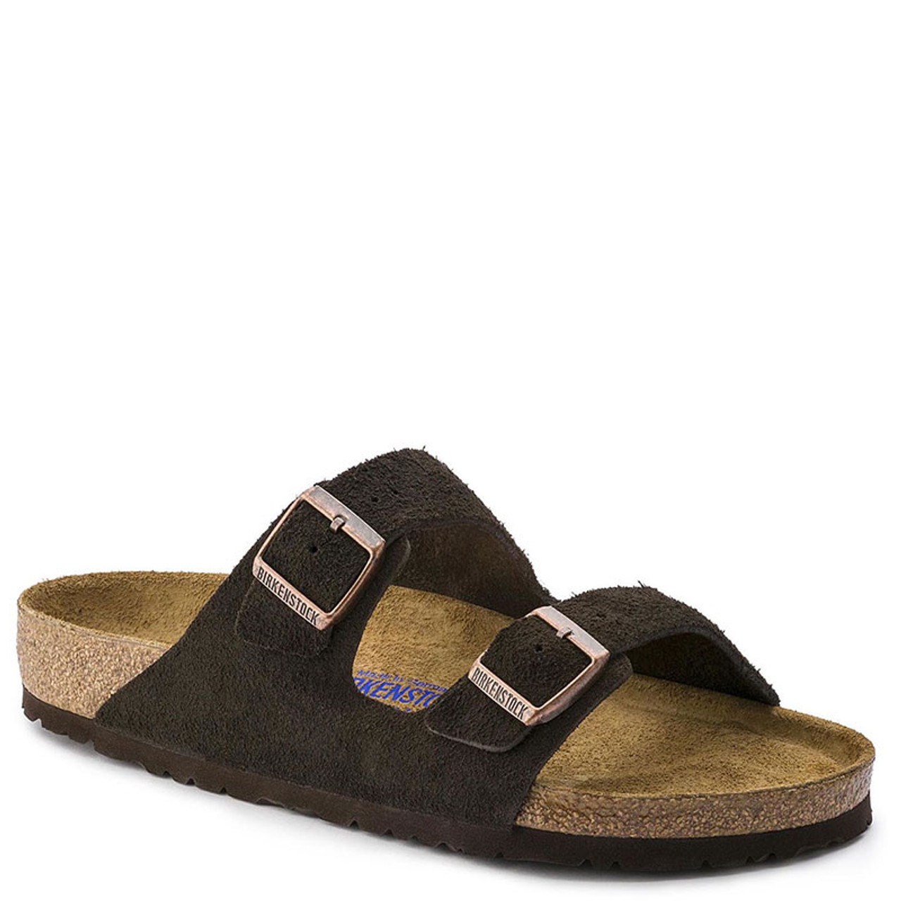 birkenstock arizona mocha soft footbed