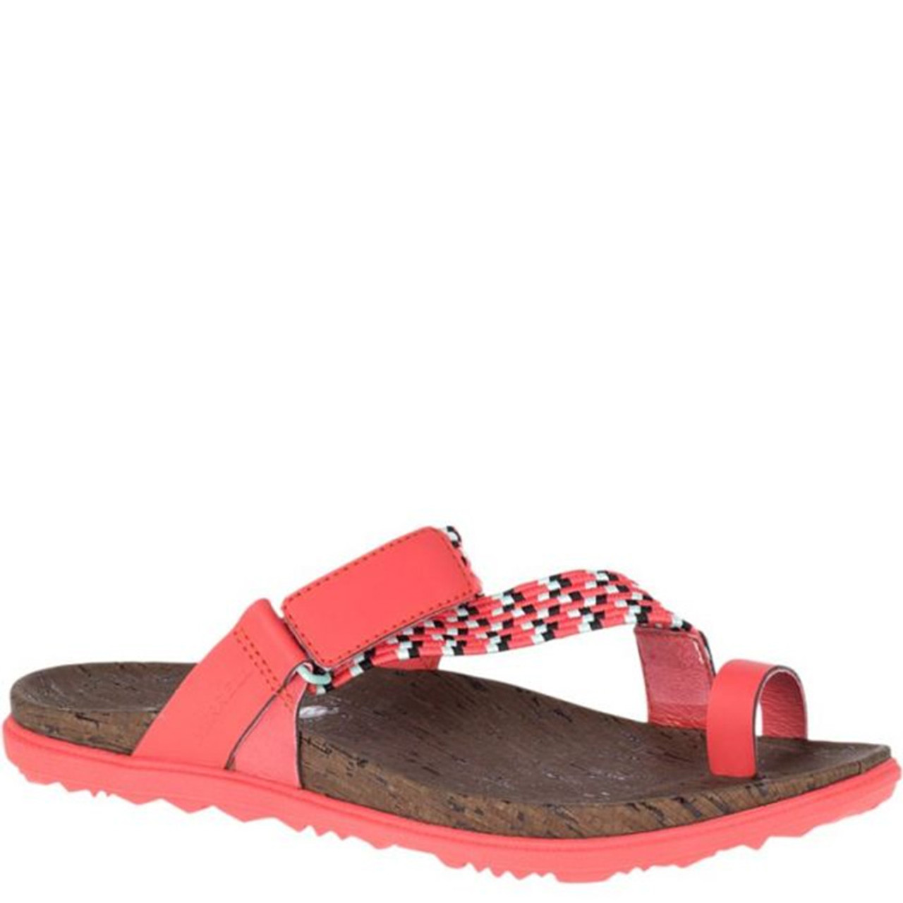 Merrell AROUND TOWN SUNVUE Hot Coral Thong Sandals - Family Footwear Center