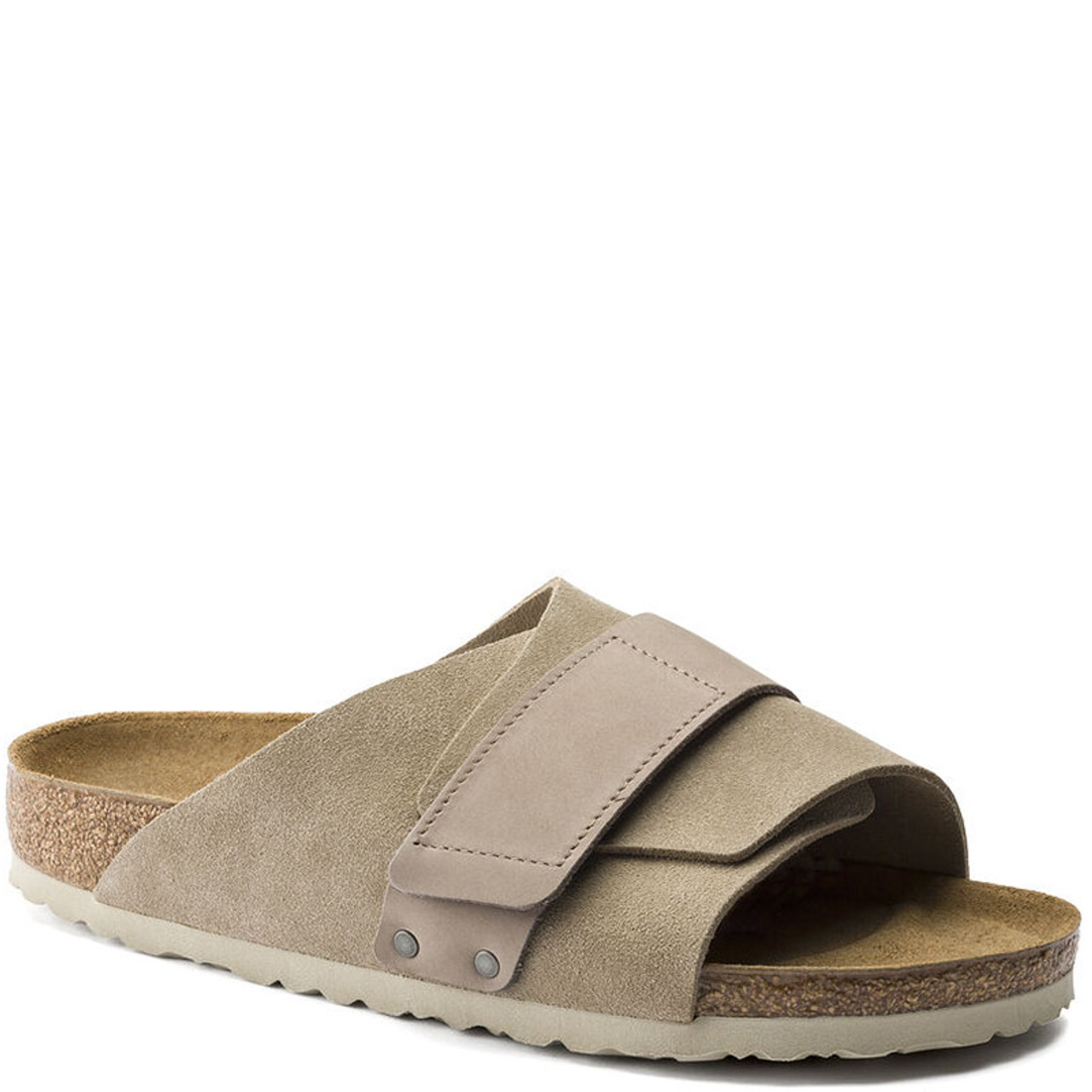 Birkenstock 1015573 KYOTO Taupe Suede Sandals - Family Footwear Center