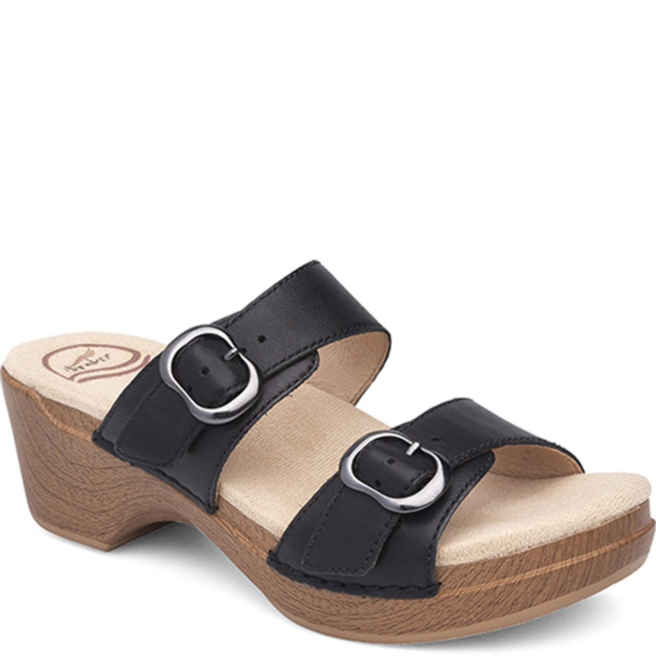 Dansko SOPHIE Black Full Grain Sandals Family Footwear Center