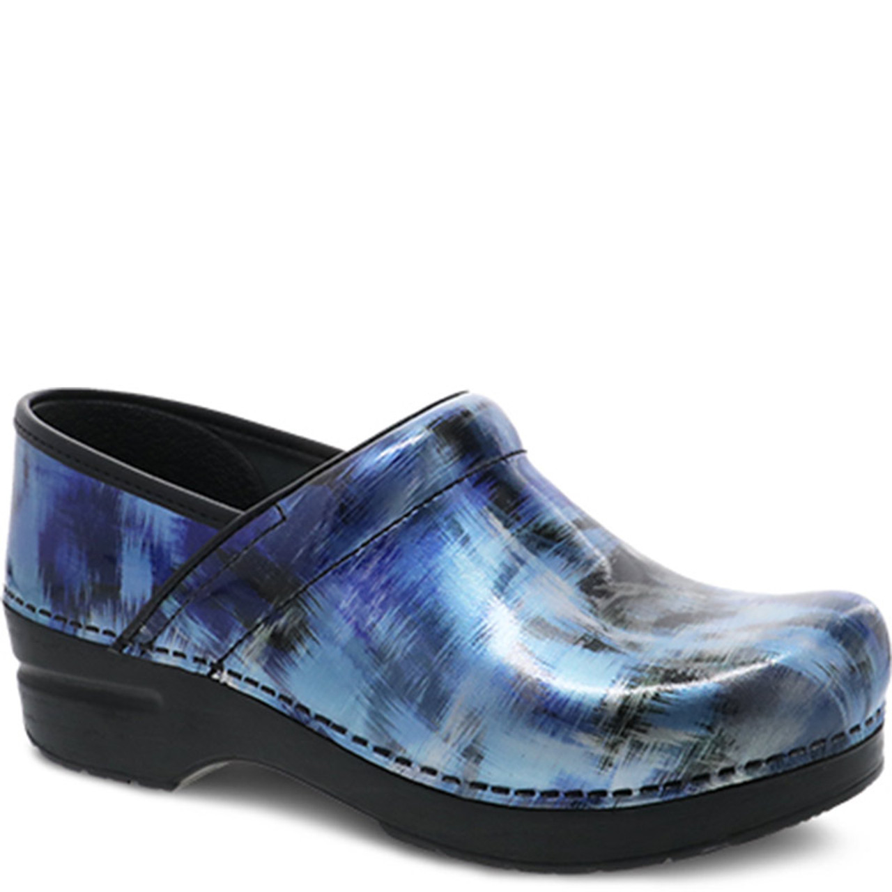 Dansko BLUE BRUSH PATENT Professional Clogs