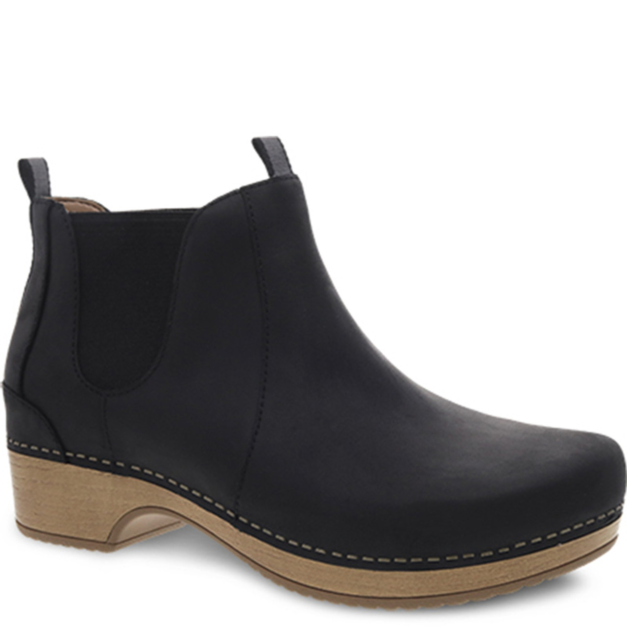 Dansko BECKA Black Oiled Leather Ankle Boots - Family Footwear Center