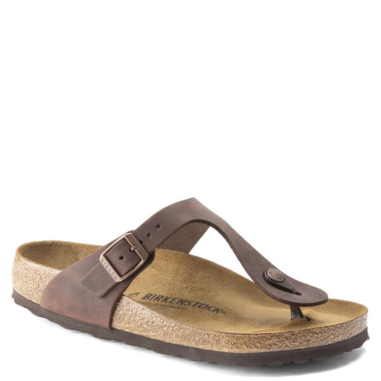 Birkenstock 0743831 GIZEH HABANA OILED LEATHER - Family Footwear Center