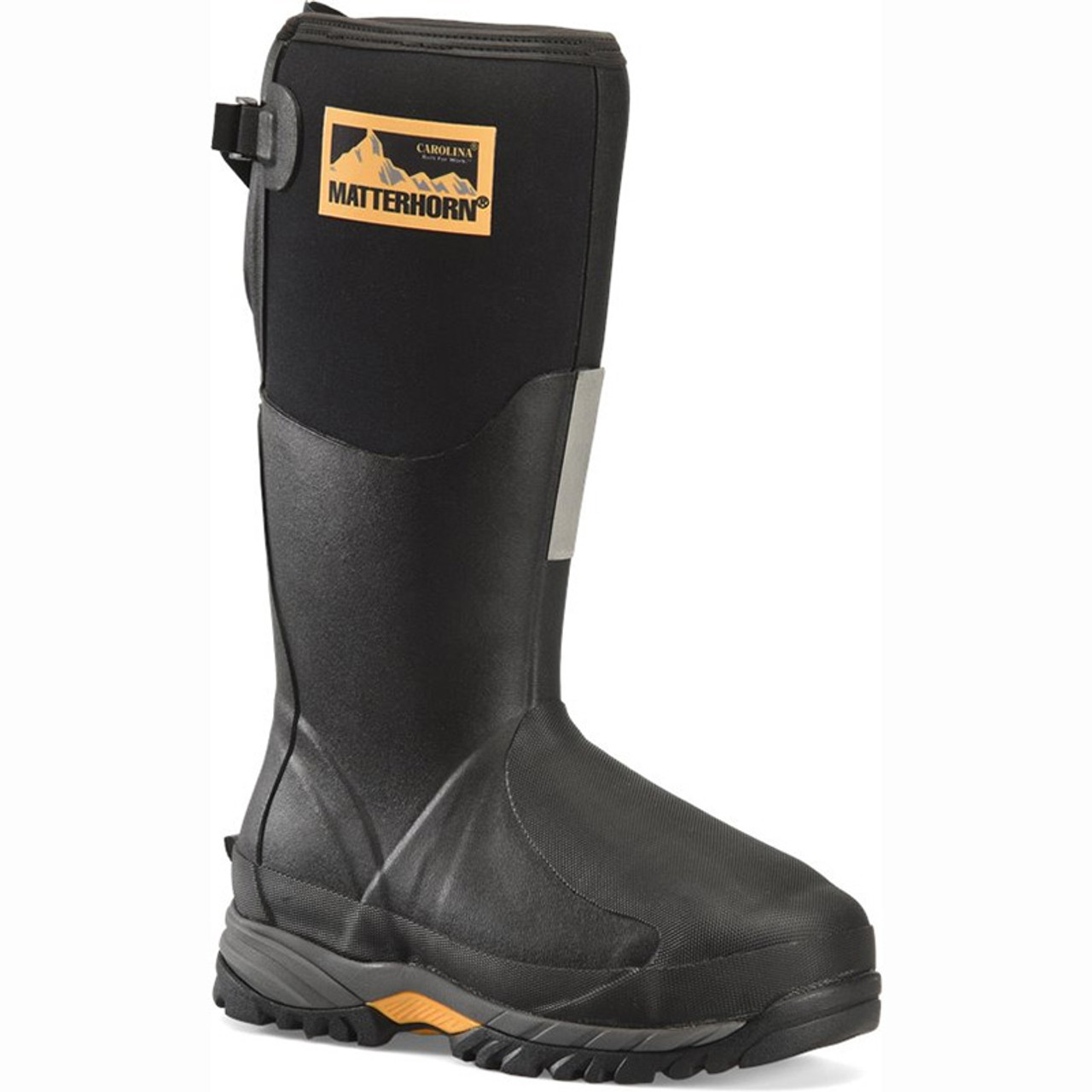 Men's Work Boots - Steel Toe & Rubber Shield Wellington Work Boots