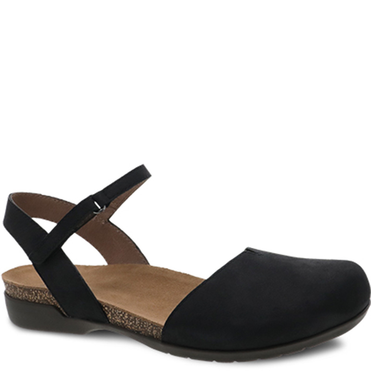 udslettelse skillevæg Skære Dansko ROWAN Black Nubuck Sandals - Family Footwear Center