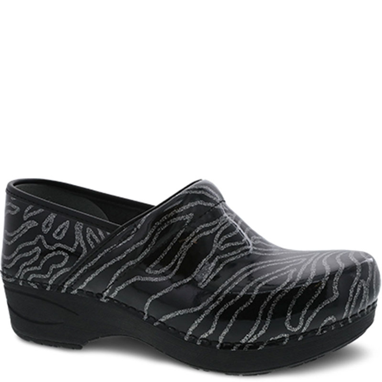 Dansko XP 2.0 GLITTER WAVES PATENT Clogs - Family Footwear Center