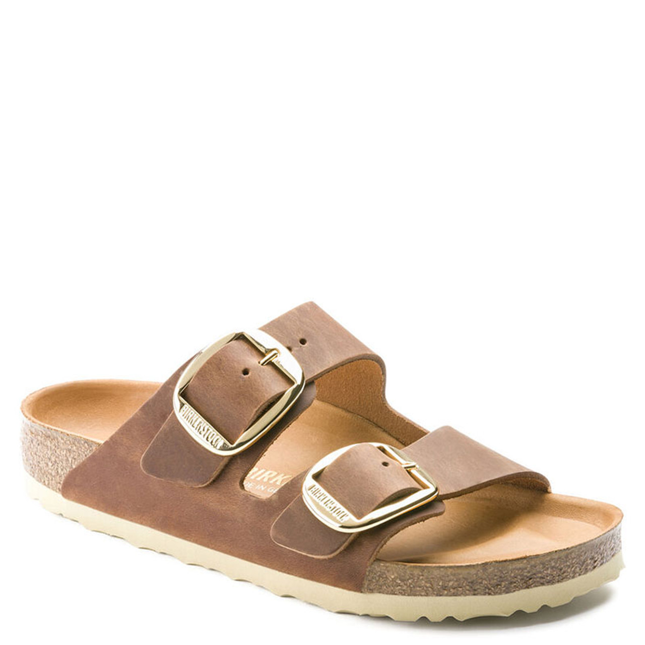 Birkenstock 1011073 ARIZONA BIG BUCKLE Cognac Oiled Sandals - Family Footwear Center