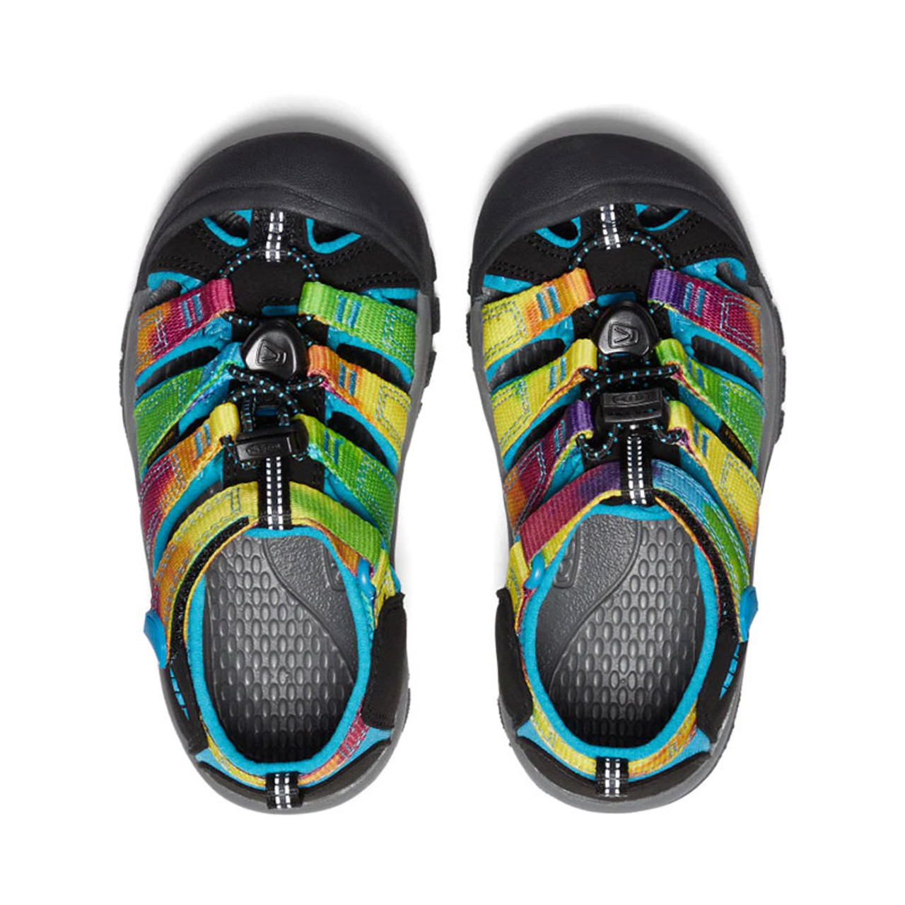 Keen LITTLE KIDS' NEWPORT H2 Sandals Rainbow Tie Dye