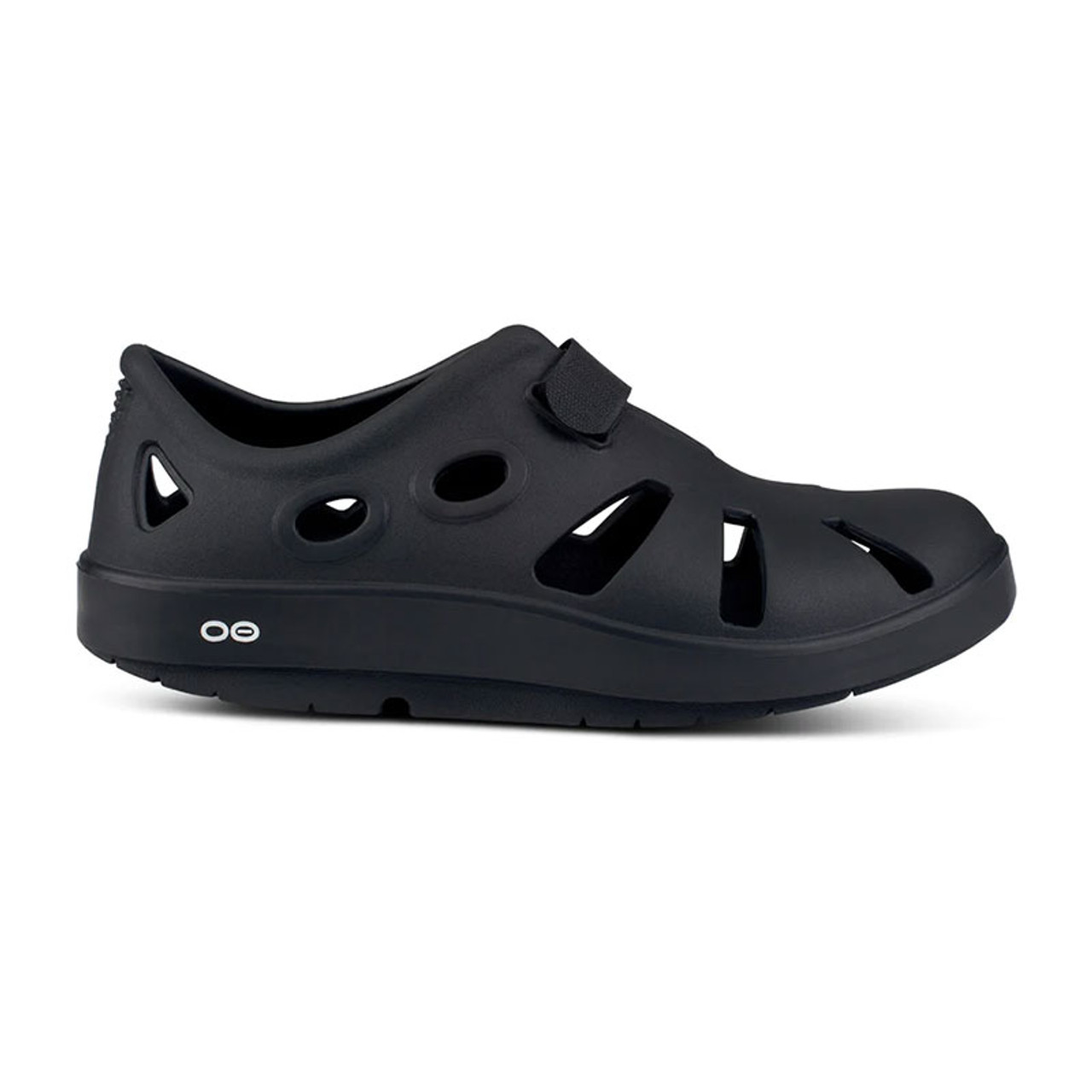 Oofos 1300 Men's OOCANDOO Black Sandals - Family Footwear Center