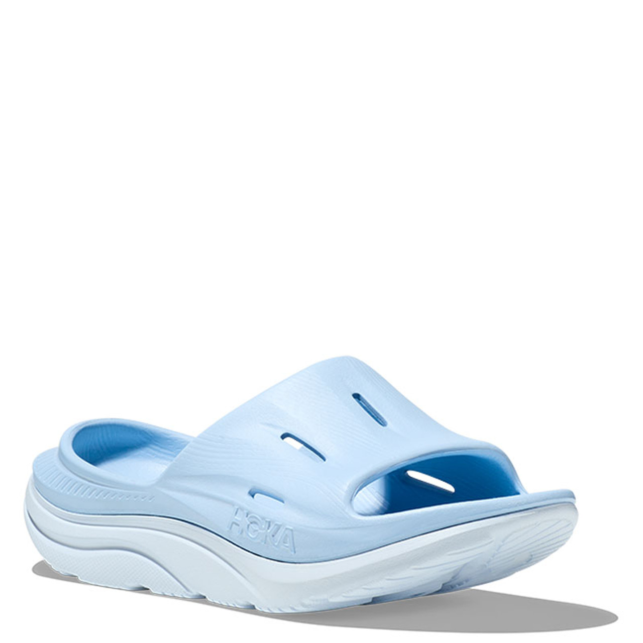 Hoka 1135061 Women's ORA Recovery Slide 3 Ice Water Airy Blue