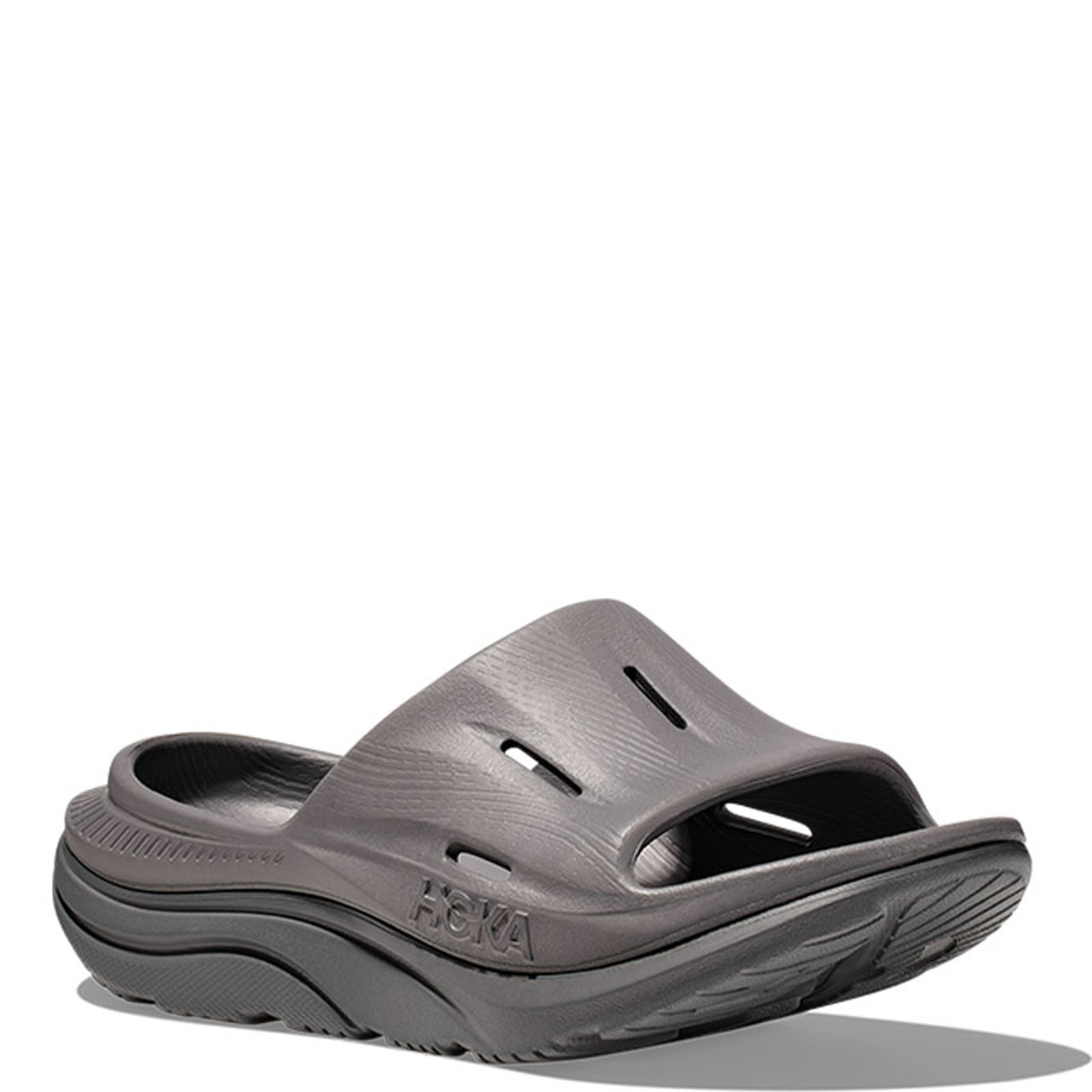 Hoka 1135061 Men's ORA Recovery Slide 3 Grey Grey - Family