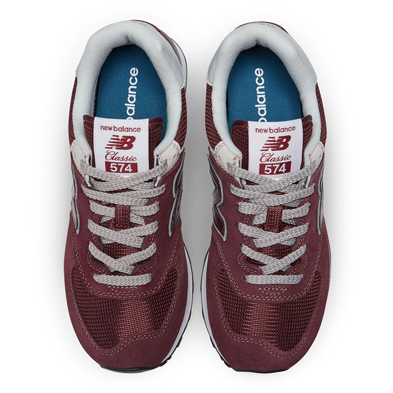 New Balance 574 Core Burgundy White (Women#39;s)