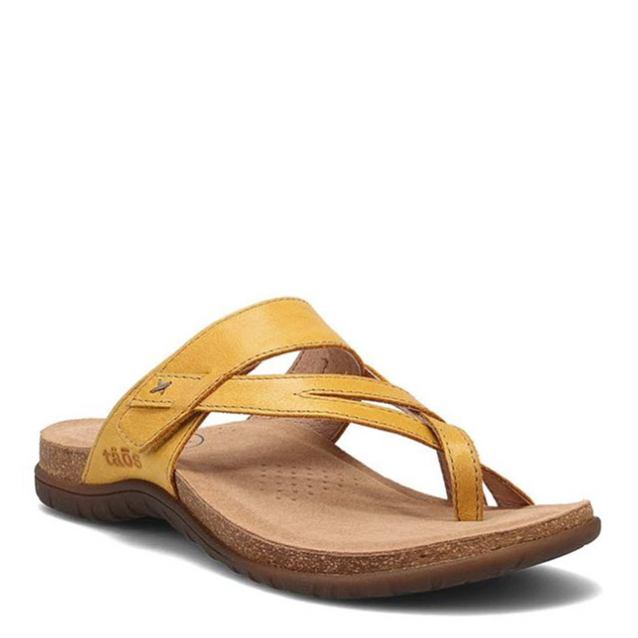 Taos PERFECT Yellow Leather Sandals Family Footwear Center