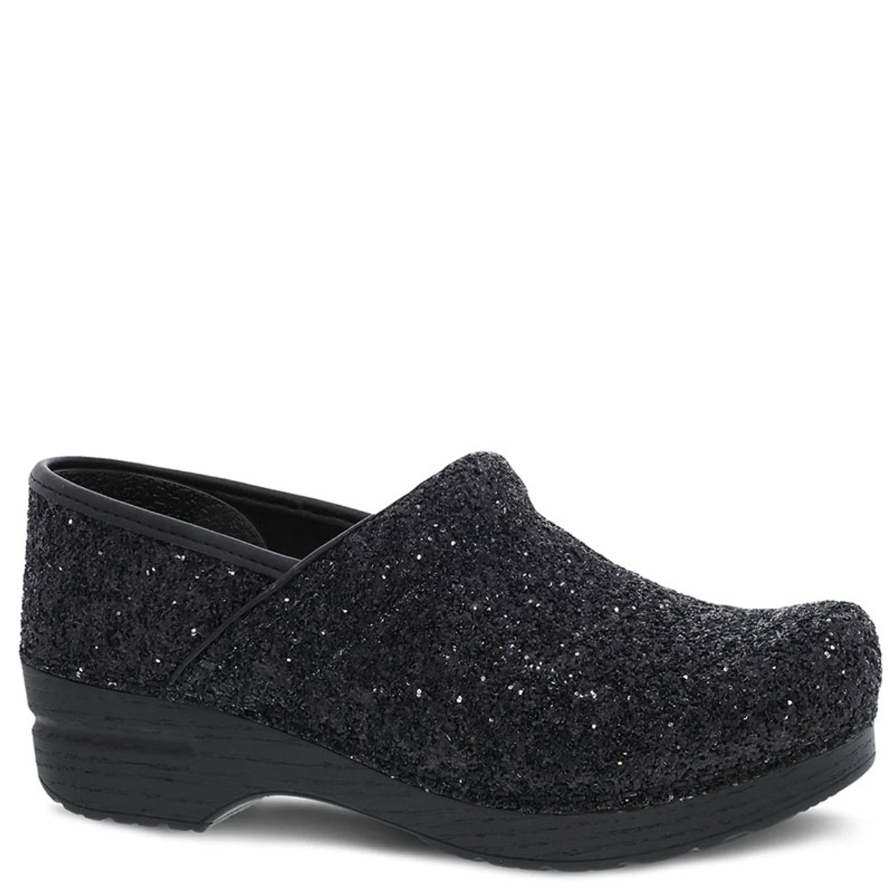 Dansko BLACK GLITTER Professional Clogs