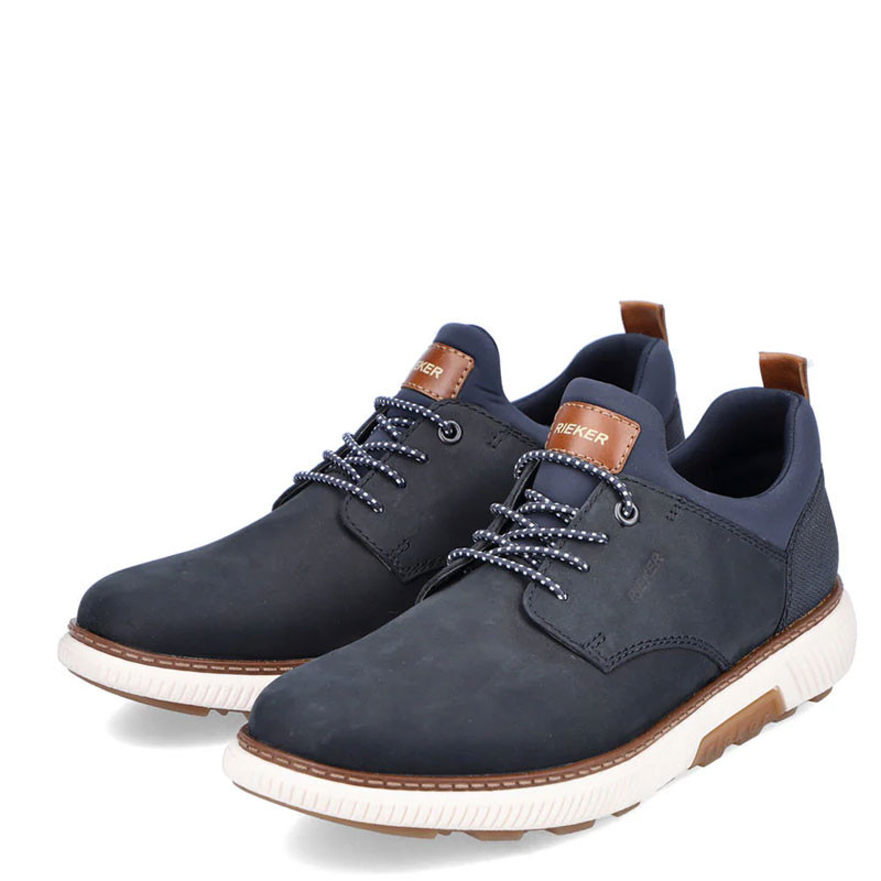 Rieker Men's STAN Casual Shoes Pazifik Navy Lake Amaretto Family