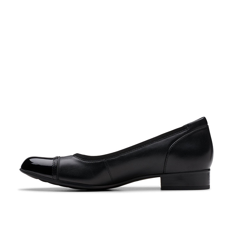 Clarks KRYSTINE MAY Black Leather Pumps Family Footwear Center