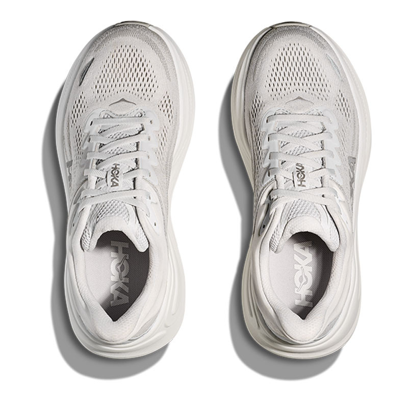 Hoka 1162012 Women's BONDI 9 Road Running Shoes Stardust Silver ...