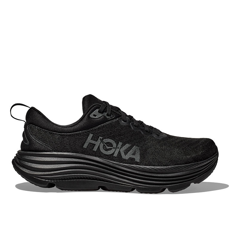 HOKA ブラック シューズ Hoka 1127929 Men's GAVIOTA 5 Road Running Shoes Black Black