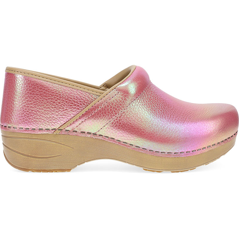 Dansko XP 2.0 PINK IRIDESCENT Leather Clogs - Family Footwear Center