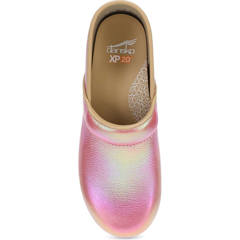 Dansko XP 2.0 PINK IRIDESCENT Leather Clogs - Family Footwear Center