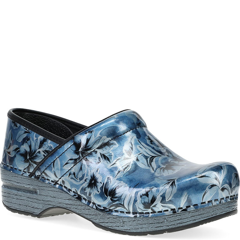 Dansko BLUE VINE PATENT Professional Clogs - Family Footwear Center