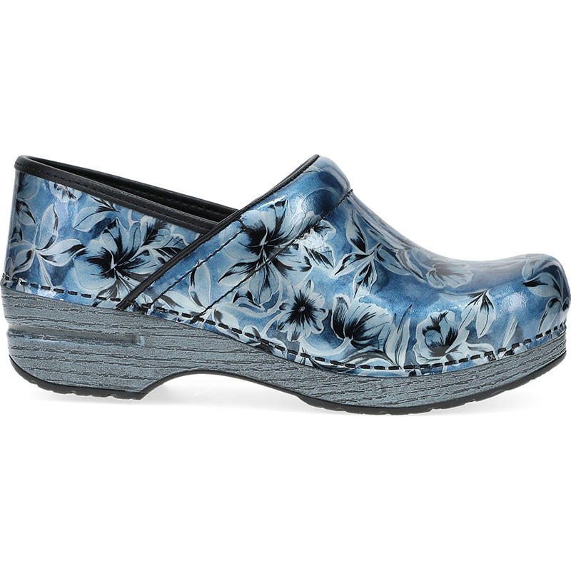 Dansko BLUE VINE PATENT Professional Clogs - Family Footwear Center