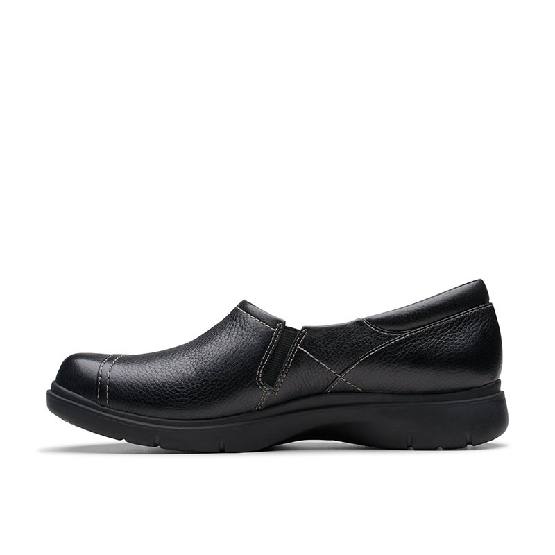 Clarks 26179947 CERTINA EASE Black Leather Shoes - Family Footwear