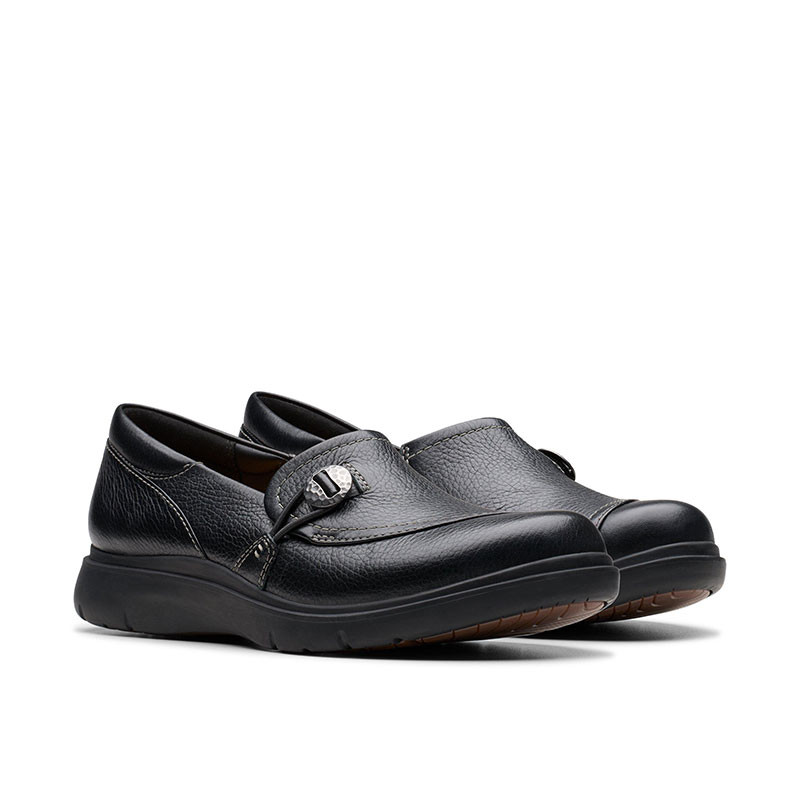 Clarks 26179947 CERTINA EASE Black Leather Shoes - Family Footwear