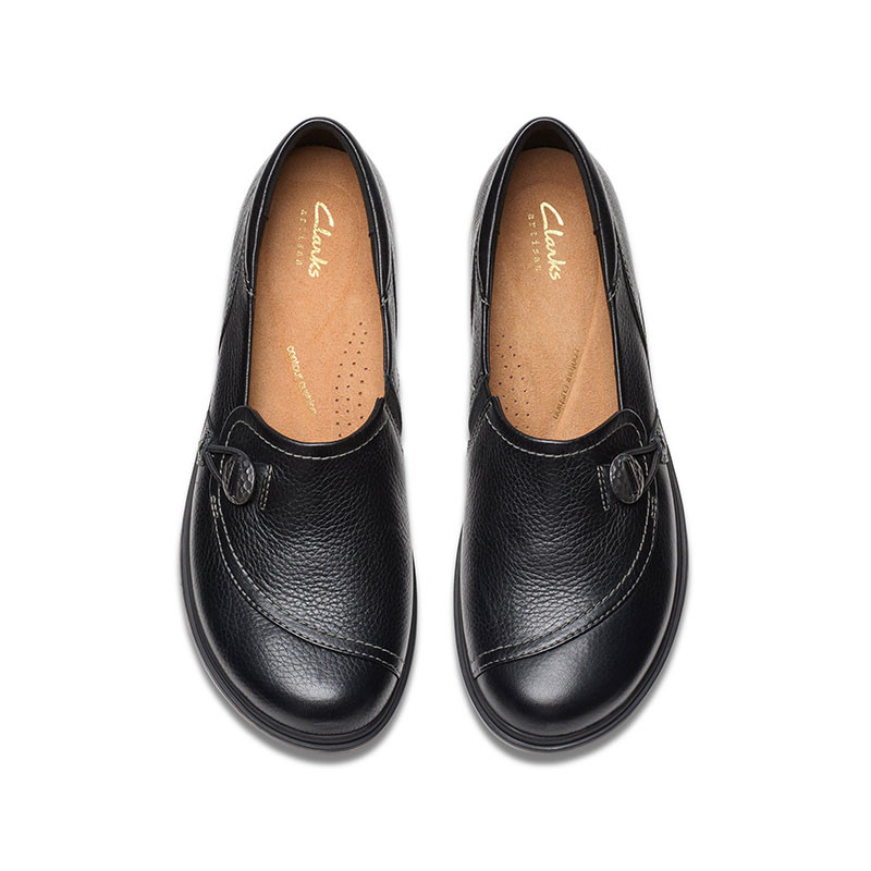 Clarks 26179947 CERTINA EASE Black Leather Shoes - Family Footwear Center Clarks 26179947 CERTINA EASE Black Leather Shoes - Family Footwear Center