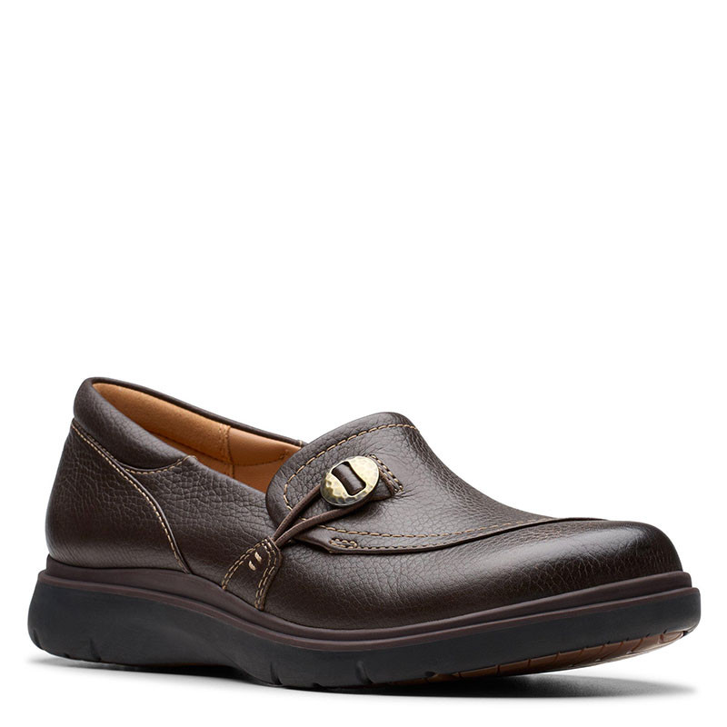 [美品]CLARKS Clarks 26179948 CERTINA EASE Dark Brown Leather Shoes - Family