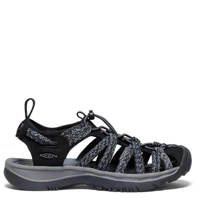 Keen 1028815 Women's WHISPER Sandals Black Steel Grey Family
