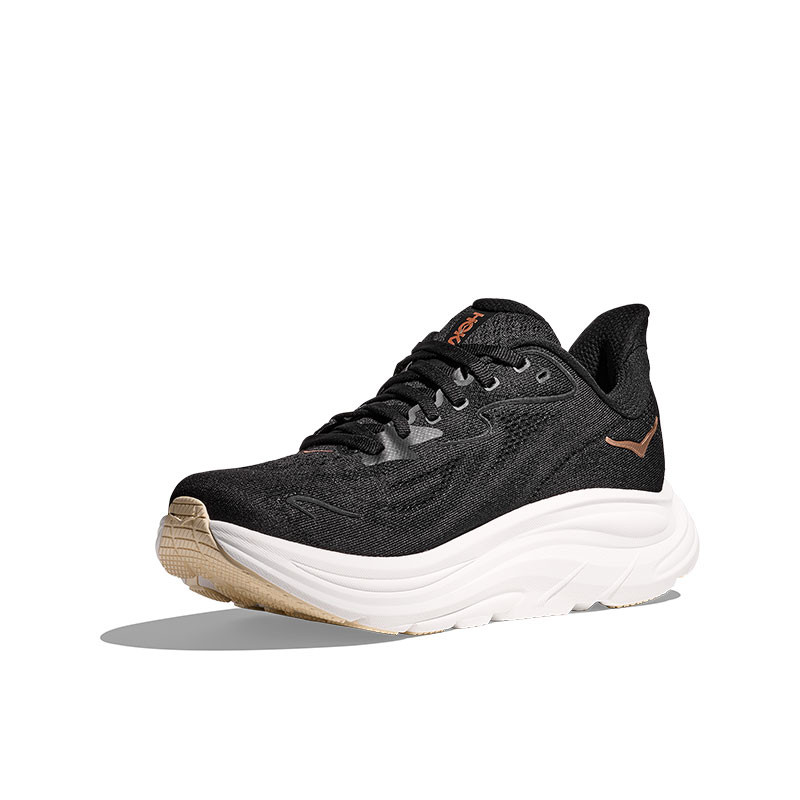 Hoka 1162031 Women's CLIFTON 10 Running Shoes Black Rose Gold