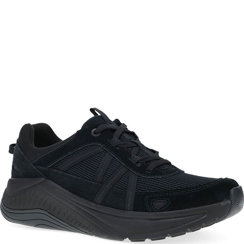 Dansko POPPY Black Black Suede Sneakers Family Footwear Center
