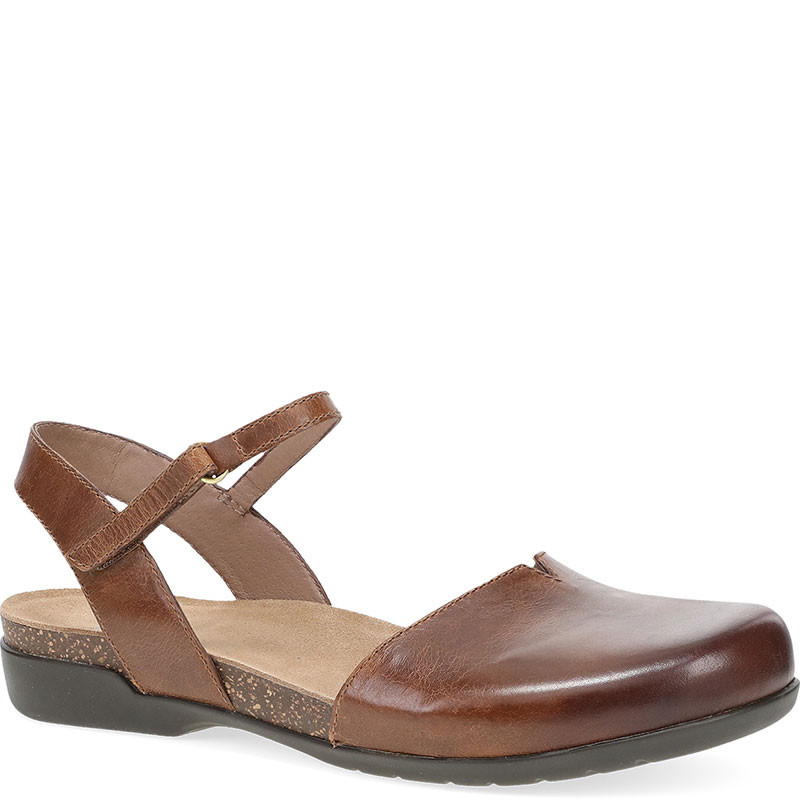 Dansko ROWAN Tan Waxy Burnished Mary Janes - Family Footwear Center