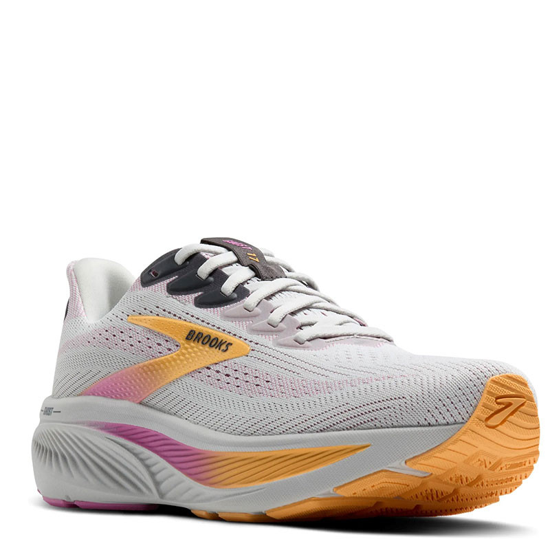Brooks Women's GHOST 17 Road Running Shoes Oyster Apricot Pink
