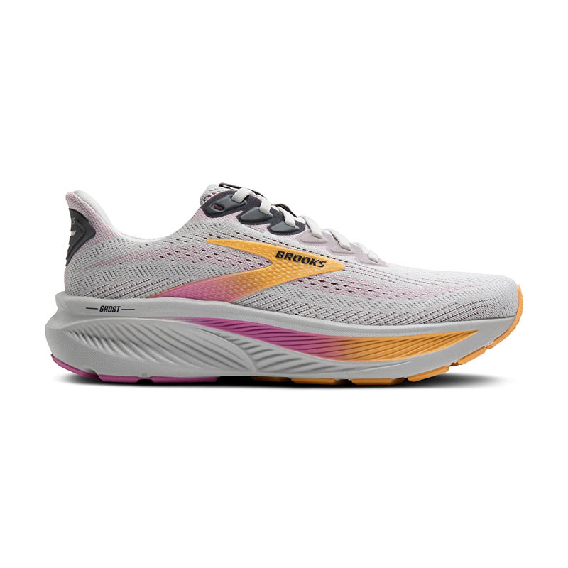 Brooks Women's GHOST 17 Road Running Shoes Oyster Apricot Pink