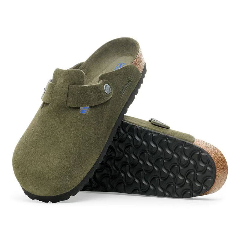 Birkenstock Men's BOSTON SOFT FOOTBED Clogs Thyme - Family