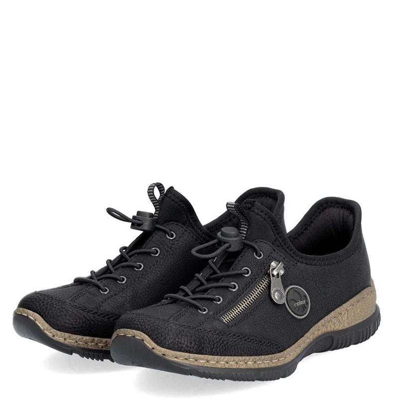 Rieker N3267 NIKITA Shoes Black - Family Footwear Center