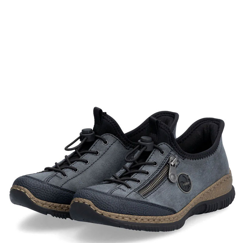Rieker N3267 NIKITA Shoes Pazifik Atlantic Black - Family Footwear