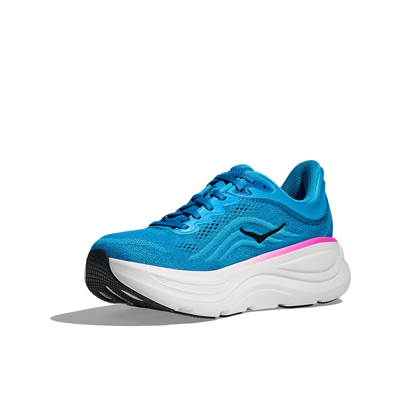 Hoka 1162012 Women's BONDI 9 Road Running Shoes Skyward Blue Neon