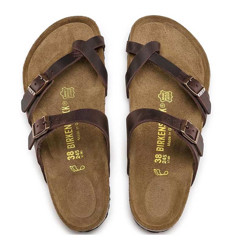 Birkenstock 171321 Women's MAYARI HABANA Oiled Leather Sandals Family